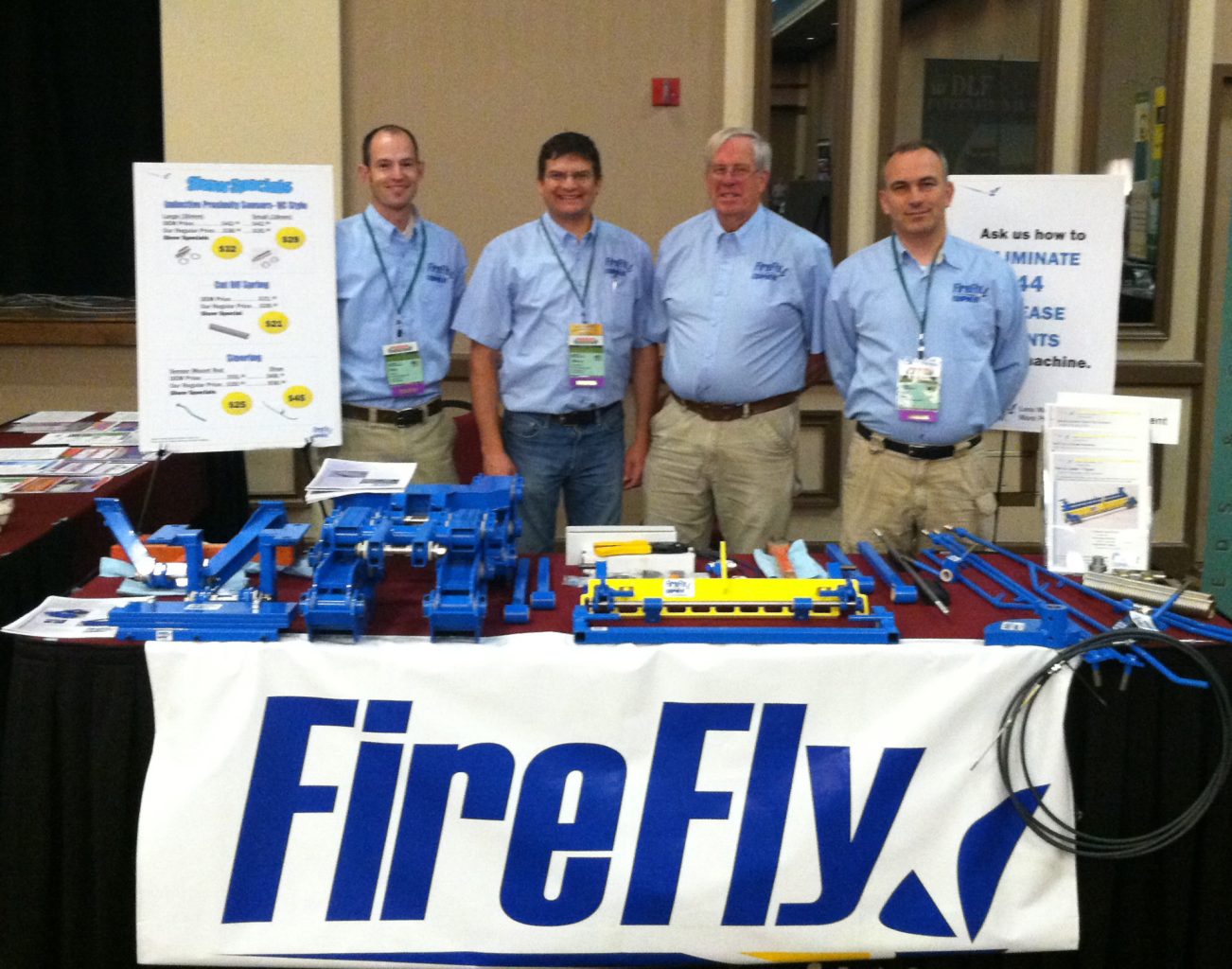 FireFly Automatix company history founders displaying improved harvester parts 2011